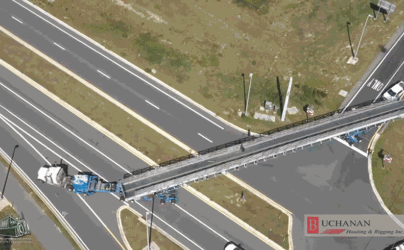 View This Truck Gracefully Maneuver A 152-Ton Trailer On A Two Lane Turn Pike