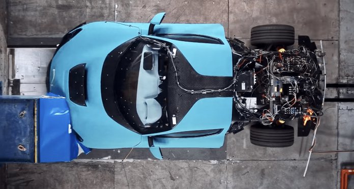 Watch a million-dollar sports car destroyed in crash test